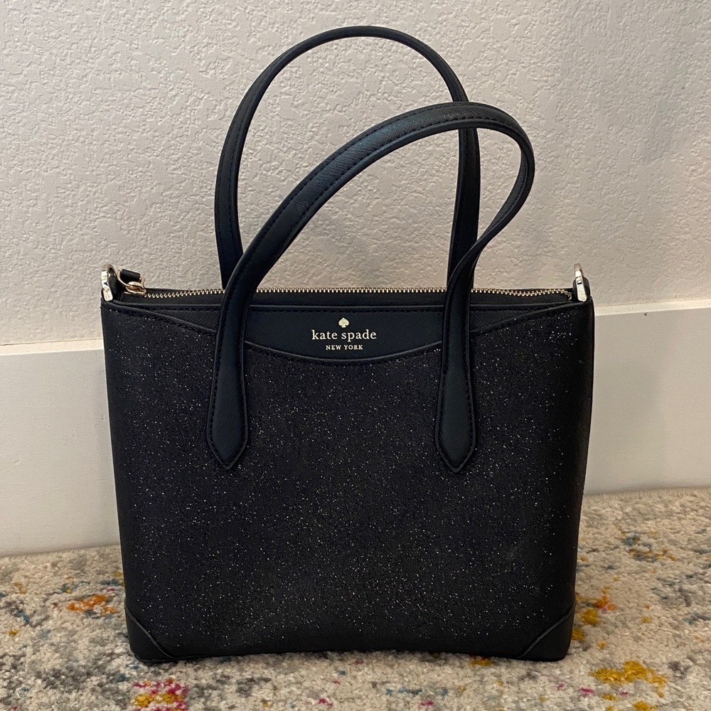 Kate Spade | Shimmy glitter bag in black